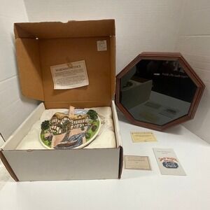 Vintage David Winter Raised Relief On The Riverbank Plaque & Display Case